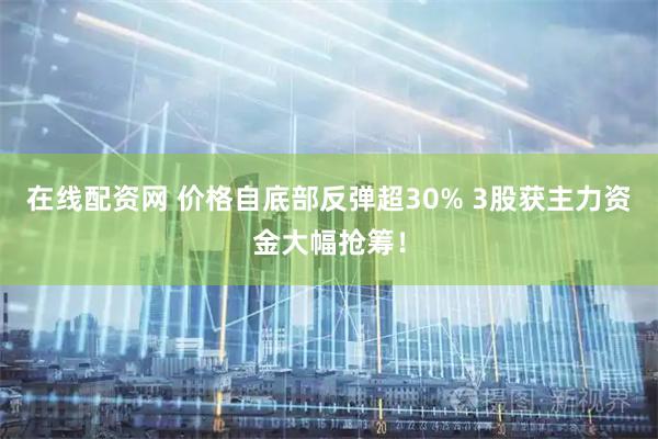 在线配资网 价格自底部反弹超30% 3股获主力资金大幅抢筹！