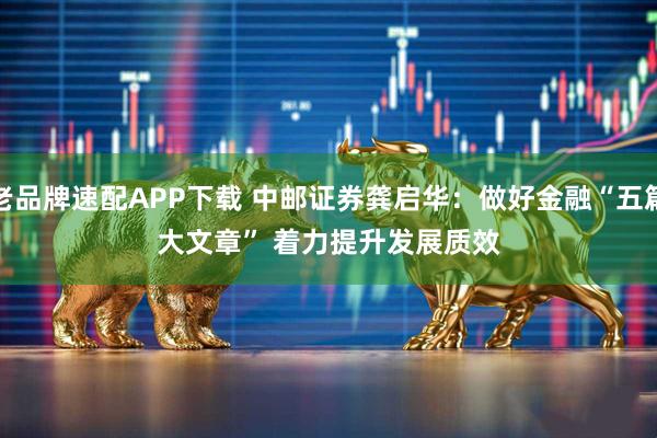 老品牌速配APP下载 中邮证券龚启华：做好金融“五篇大文章” 着力提升发展质效